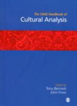 Hardcover The Sage Handbook of Cultural Analysis Book