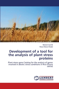 Paperback Development of a tool for the analysis of plant stress proteins Book