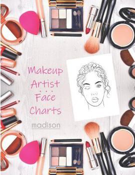 Paperback Mua Face Charts for Makeup Artist: Madison Book