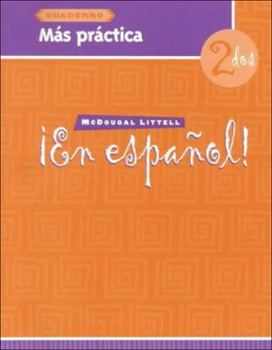 Paperback ¡en Español!: Más Práctica (Cuaderno) Level 2 [Spanish] Book