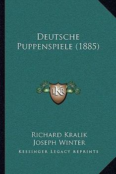 Paperback Deutsche Puppenspiele (1885) [German] Book