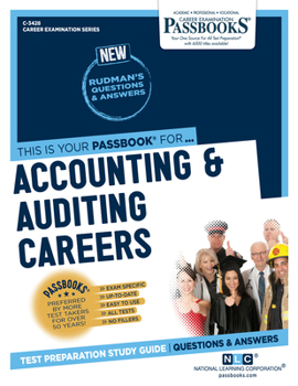 Paperback Accounting & Auditing Careers (C-3428): Passbooks Study Guide Volume 3428 Book