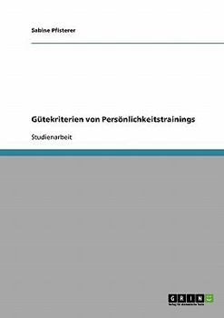 Paperback Gütekriterien von Persönlichkeitstrainings [German] Book