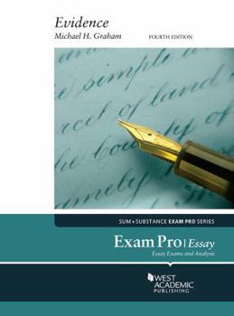 Paperback Exam Pro on Evidence (Essay) (Exam Pro Series) Book