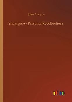 Paperback Shakspere - Personal Recollections Book