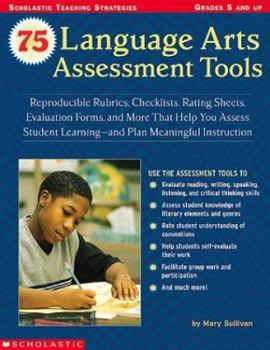 Paperback 75 Language Arts Assessment Tools Book