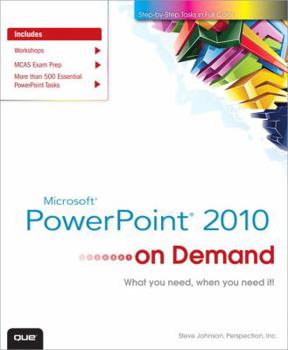 Paperback Microsoft PowerPoint 2010 on Demand Book