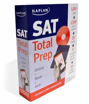 Paperback SAT: Total Prep: Online + Book + DVD (Kaplan Test Prep) Book