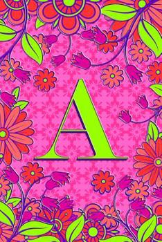 A: 6 x 9 Personalized Monogram Initial A B C... Matte Paperback Notebook Journal Diary 120 Pages (60 sheets) Wide-Ruled Blank Lined For Girls And Women