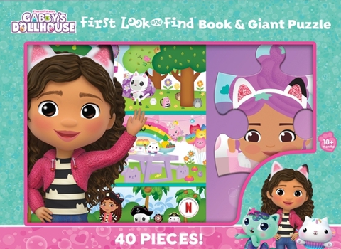 Misc. DreamWorks Gabby's Dollhouse: First Look and Find Book & Giant Puzzle Book