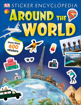 Paperback Sticker Encyclopedia Around the World Book