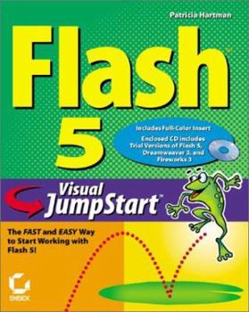 Paperback Flash 5 Visual Jumpstart [With CDROM] Book