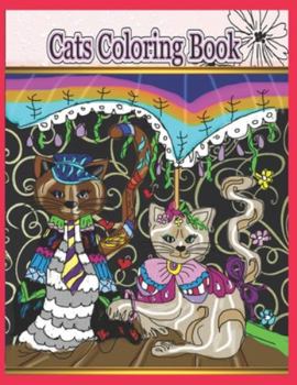 Paperback Cats Coloring Book