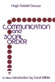 Paperback Communication and Social Order Book