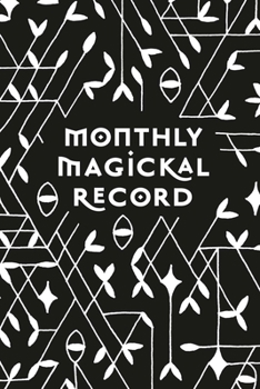 Paperback Monthly Magickal Record Book