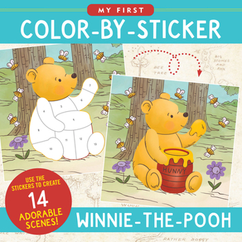 Paperback My First Color-By-Sticker Book - Winnie-The-Pooh (14 Scenes) Book