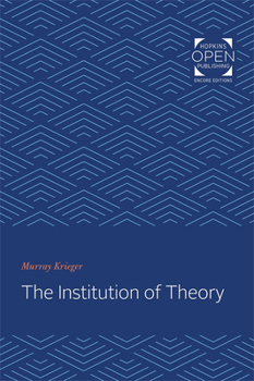 Paperback The Institution of Theory Book