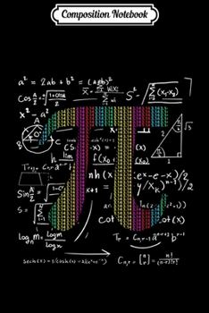 Paperback Composition Notebook: Pi Day 3.14 Pi symbol with Math Equations Gift for Math Geek Journal/Notebook Blank Lined Ruled 6x9 100 Pages Book