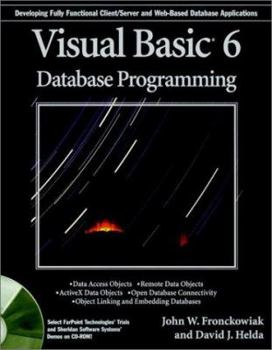 Paperback Visual Basic6 Database Programming [With Contains the Complete Ready-To-Run Source Code...] Book