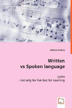 Paperback Written vs Spoken Language Book