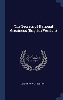 Hardcover The Secrets of National Greatness (English Version) Book
