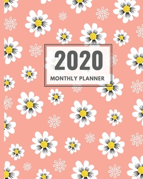 2020 planner weekly and monthly: Daily Agenda and Organizer & Calendar view with Inspirational Simple Dated Week and Month and goal tracker with Notes ... Annual Planner(Pretty Flowers cover design)