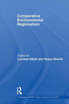 Paperback Comparative Environmental Regionalism Book