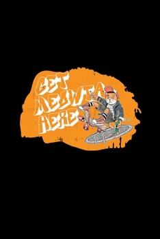 Paperback Get meowta here: 6x9 Skate - blank with numbers paper - notebook - notes Book