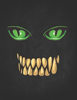 The Funny Office Gag Gifts: Dragon Smile Green Eyes Gift for Fantasy Believer Role Playing Party  Dotted Bullet Notebook Daily Journal Dot Grid Diary