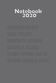 Paperback Lined Notebook: 2020 Daily Planner - To Do List, Appointment Notebook, Financial Planner Book