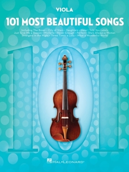 Paperback 101 Most Beautiful Songs for Viola Book