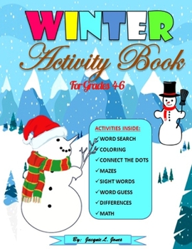 Paperback Winter Activity Book For Kids Grades 4-6: Winter and Coloring Book For Tweens: Children Coloring Workbooks with Book