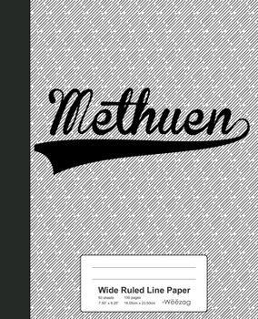 Paperback Wide Ruled Line Paper: METHUEN Notebook Book