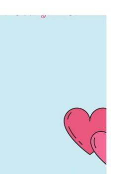 Wedding Notes: 108 Page College Ruled Notebook 8x10 : Light Blue & Pink Adorable Cover