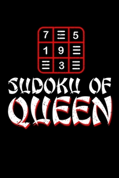 Paperback Sudoku of Queen: Funny Blank Lined Journal Notebook, 150 Pages, Soft Matte Cover, 6 x 9 Book