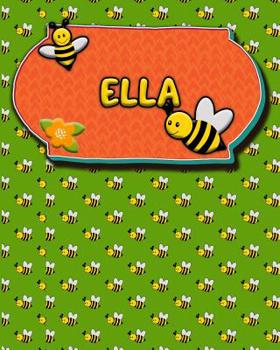 Paperback Handwriting Practice 120 Page Honey Bee Book Ella: Primary Grades Handwriting Book K-2 Book