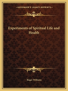 Paperback Experiments of Spiritual Life and Health Book