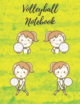 Paperback Volleyball Notebook: Composition Notebook, Log Book, Diary for Athletes (8.5 X 11 Inches, 110 Pages, College Ruled Paper) Book