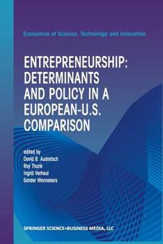 Paperback Entrepreneurship: Determinants and Policy in a European-Us Comparison Book