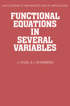 Hardcover Functional Equations in Several Variables Book