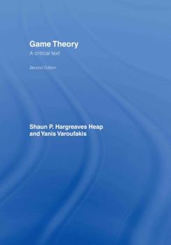 Hardcover Game Theory: A Critical Introduction Book