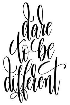 Paperback Dare To Be Different: 6x9 College Ruled Line Paper 150 Pages Book