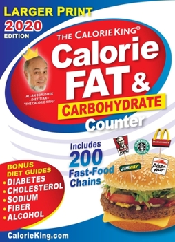 Paperback Calorieking 2020 Larger Print Calorie, Fat & Carbohydrate Counter Book