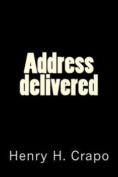 Paperback Address delivered Book