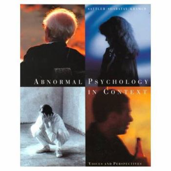 Paperback Abnormal Psychology in Context: Voices and Perspectives Book