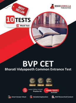 Bharati Vidyapeeth Common Entrance Test (BVP CET) UG 2021 10 Mock Test Latest Edition Practice Kit