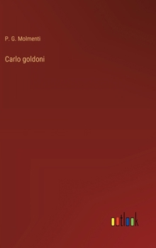 Hardcover Carlo goldoni [Italian] Book