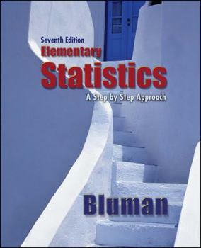 Hardcover Elementary Statistics: A Step by Step Approach Book