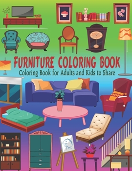 Paperback furniture coloring book: Coloring Book for Adults and Kids to Share Book