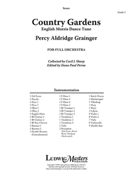 Paperback Country Gardens for Orchestra: Conductor Score Book